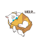 ほわほわ白にゃんこ（個別スタンプ：9）
