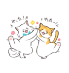 ほわほわ白にゃんこ（個別スタンプ：18）