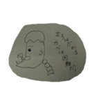 あごの長いカップルがあごに何か乗せている（個別スタンプ：21）