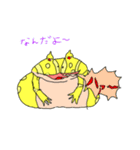 アルビノクランウェル ツノガエルスタンプ（個別スタンプ：2）