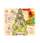 アルビノクランウェル ツノガエルスタンプ（個別スタンプ：5）