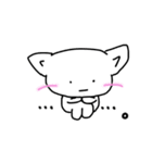 日常会話のスタンプを白ネコ犬と共に。（個別スタンプ：38）