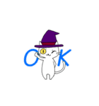 魔女ねこさん#日常（個別スタンプ：1）