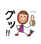 ばどんくん(バドミントン)（個別スタンプ：36）