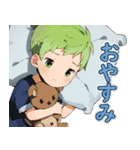 TBKのふわふわ可愛い少年日本語バージョン（個別スタンプ：3）