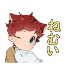 TBKのふわふわ可愛い少年日本語バージョン（個別スタンプ：4）