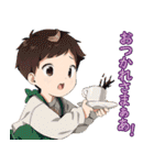 TBKのふわふわ可愛い少年日本語バージョン（個別スタンプ：7）