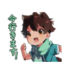 TBKのふわふわ可愛い少年日本語バージョン（個別スタンプ：9）