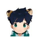 TBKのふわふわ可愛い少年日本語バージョン（個別スタンプ：16）