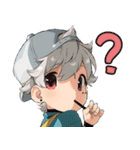TBKのふわふわ可愛い少年日本語バージョン（個別スタンプ：17）