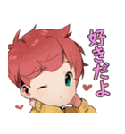 TBKのふわふわ可愛い少年日本語バージョン（個別スタンプ：21）