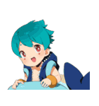 TBKのふわふわ可愛い少年日本語バージョン（個別スタンプ：27）