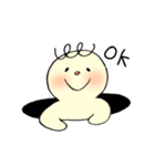 穴に落ちたテンパーさんスタンプ（個別スタンプ：3）