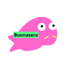 ギョロメの仲間たち in italiano（個別スタンプ：5）