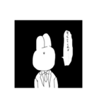 精神的に問題を抱えるうさぎ（個別スタンプ：1）