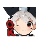 TBKのふわふわ可愛い少年英語バージョン（個別スタンプ：11）