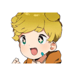 TBKのふわふわ可愛い少年英語バージョン（個別スタンプ：14）
