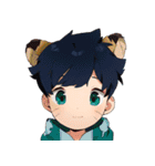 TBKのふわふわ可愛い少年英語バージョン（個別スタンプ：16）