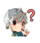 TBKのふわふわ可愛い少年英語バージョン（個別スタンプ：17）