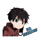 TBKのふわふわ可愛い少年英語バージョン（個別スタンプ：22）