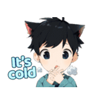 TBKのふわふわ可愛い少年英語バージョン（個別スタンプ：30）