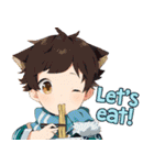 TBKのふわふわ可愛い少年英語バージョン（個別スタンプ：34）