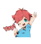 TBKのふわふわ可愛い少年英語バージョン（個別スタンプ：37）