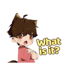 TBKのふわふわ可愛い少年英語バージョン（個別スタンプ：39）