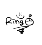 RINGOへた手書き文字（個別スタンプ：16）