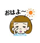 女の子～定番ひとこと編～（個別スタンプ：16）