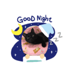 わたしの黒猫スタンプ（個別スタンプ：3）