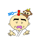 塾長くんとおさるさん（個別スタンプ：3）