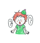 ほんわか緑の小人（個別スタンプ：13）