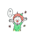 ほんわか緑の小人（個別スタンプ：21）