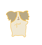 パピヨンリロと猫のこてつ（個別スタンプ：1）