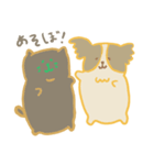 パピヨンリロと猫のこてつ（個別スタンプ：9）