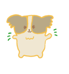 パピヨンリロと猫のこてつ（個別スタンプ：32）