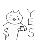 口元がアンニュイなネコ（個別スタンプ：23）
