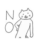 口元がアンニュイなネコ（個別スタンプ：24）