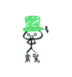 緑色の帽子（個別スタンプ：10）