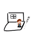 ぼくのひとこま2（個別スタンプ：4）