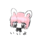雨うさぎ（個別スタンプ：8）