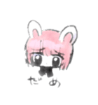 雨うさぎ（個別スタンプ：9）