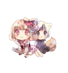 みならい魔女と子猫のスタンプ（個別スタンプ：1）