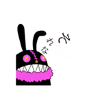 うさぎのようでうさぎじゃない着ぐるみ（個別スタンプ：4）