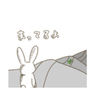 悲しげウサギ（個別スタンプ：6）