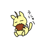あほ毛ねこ（個別スタンプ：3）