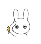 ノーコメントうさぎ 1（個別スタンプ：2）