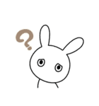 ノーコメントうさぎ 1（個別スタンプ：6）