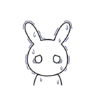 ノーコメントうさぎ 1（個別スタンプ：7）